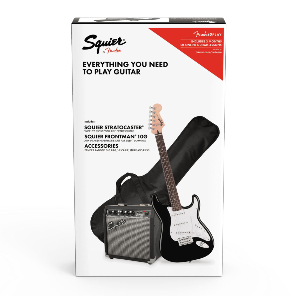 Fender Sq Guitare Electrique – Bullet Stratocaster – Noir