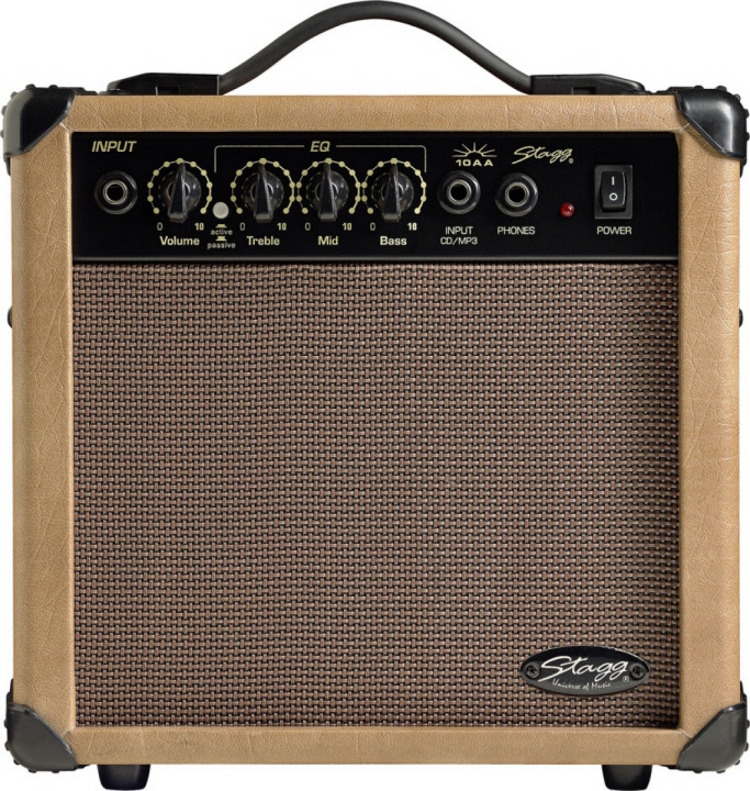 Achat/Vente Guitares - Amplis & effets STAGG Amplis Guitare 40 AA R EU  Acoustique Reverb (40 Watts) - Rockstation