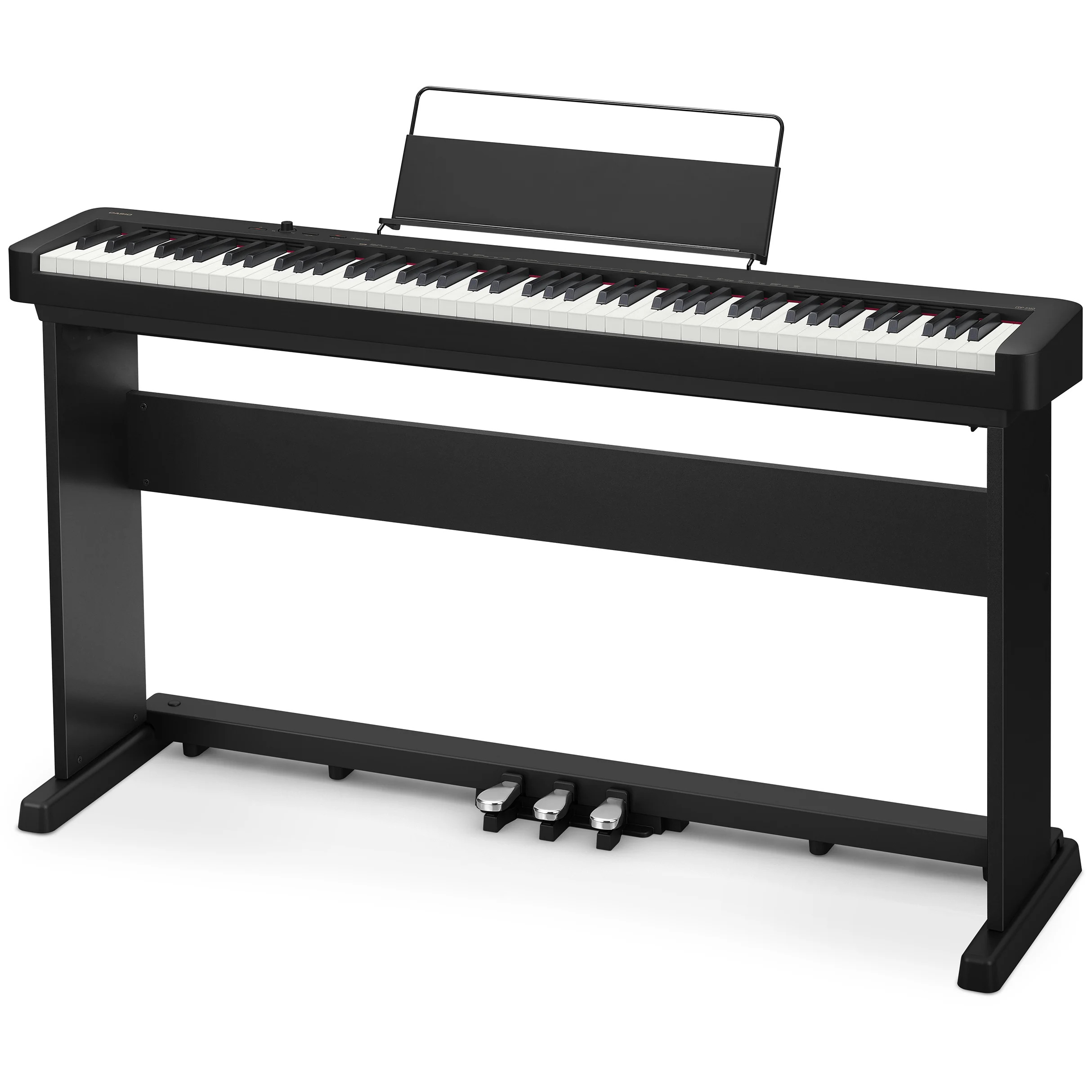 Achat/Vente Claviers - Pianos numériques CASIO Pack Piano Numérique  CDP-S160BK Noir avec meuble et pédalier intégré - Rockstation