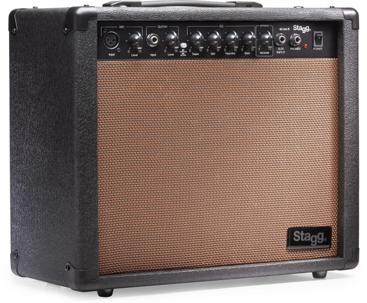 Achat/Vente Guitares - Amplis & effets STAGG Amplis Guitare 40 AA R EU  Acoustique Reverb (40 Watts) - Rockstation