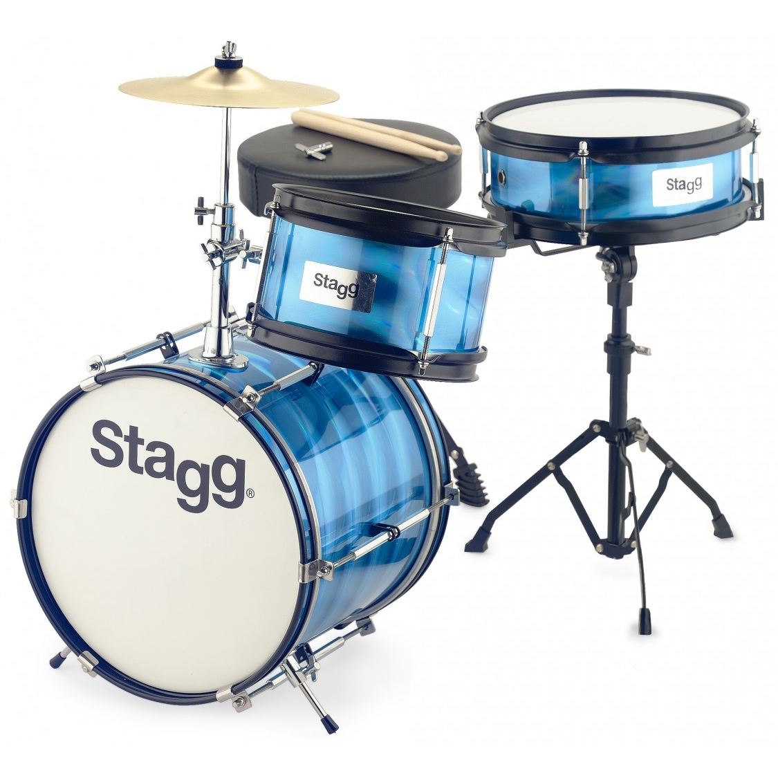 Achat/Vente Percussions - STAGG Batterie junior 8\ / 10\ / 12\ avec  accessoires - Rockstation