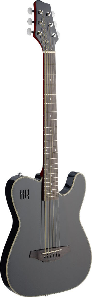 Guitare électrique ST noire J-350 - dimavery