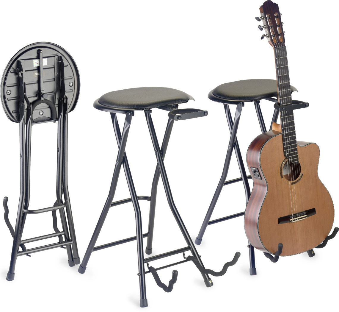 Achat/Vente Guitares - STAGG TABOURET GUITARE+STANDPLIABLE