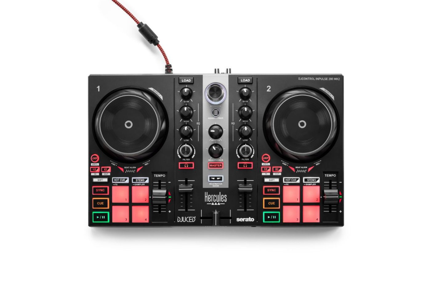 Achat/Vente Espace DJ - Contrôleurs USB & MIDI HERCULES Platine Inpulse 200  MK2 - Rockstation