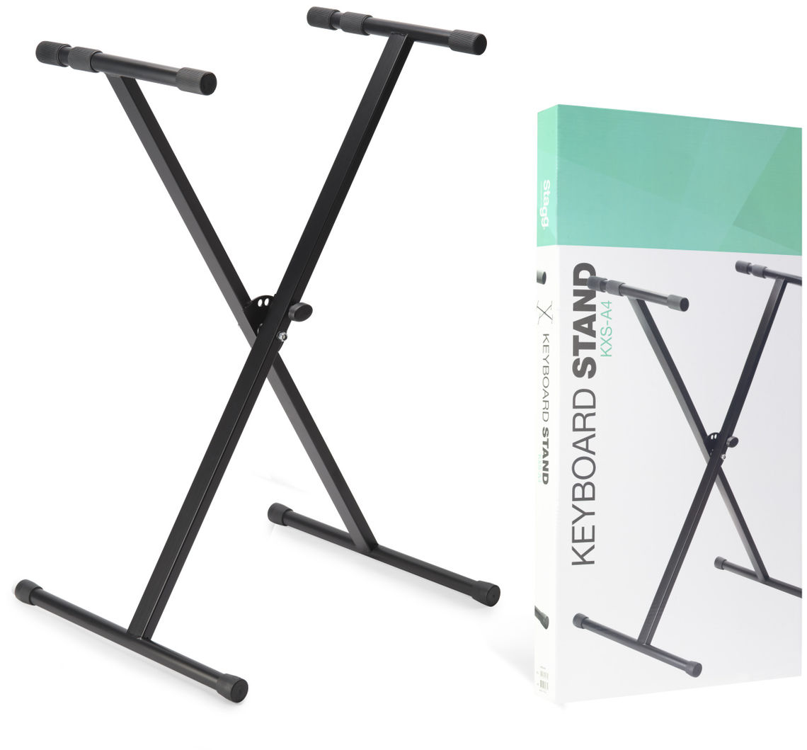 Achat/Vente Claviers - STAGG KXS-A4 Stand Clavier en X Noir - Rockstation